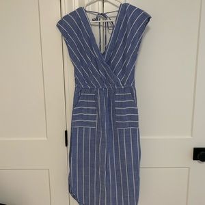 Striped midi dress